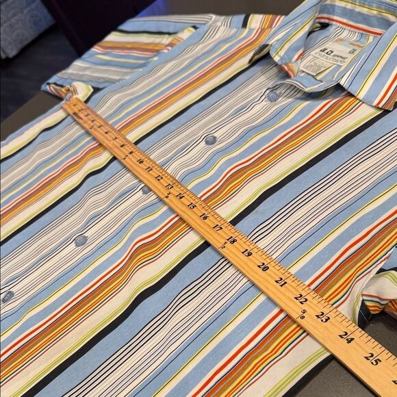Colorful Striped Men's Casual Shirt - Picture 6 of 6